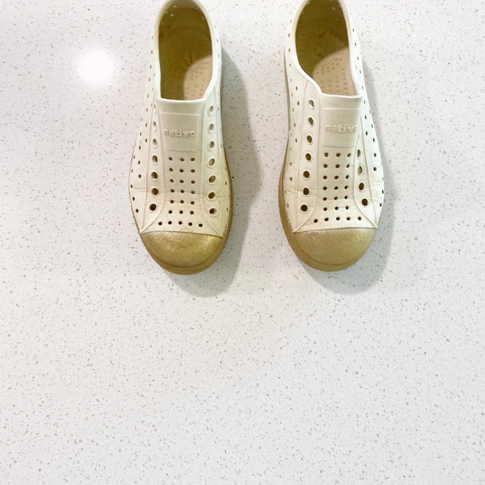 Native Cream Perforated Slip-Ons